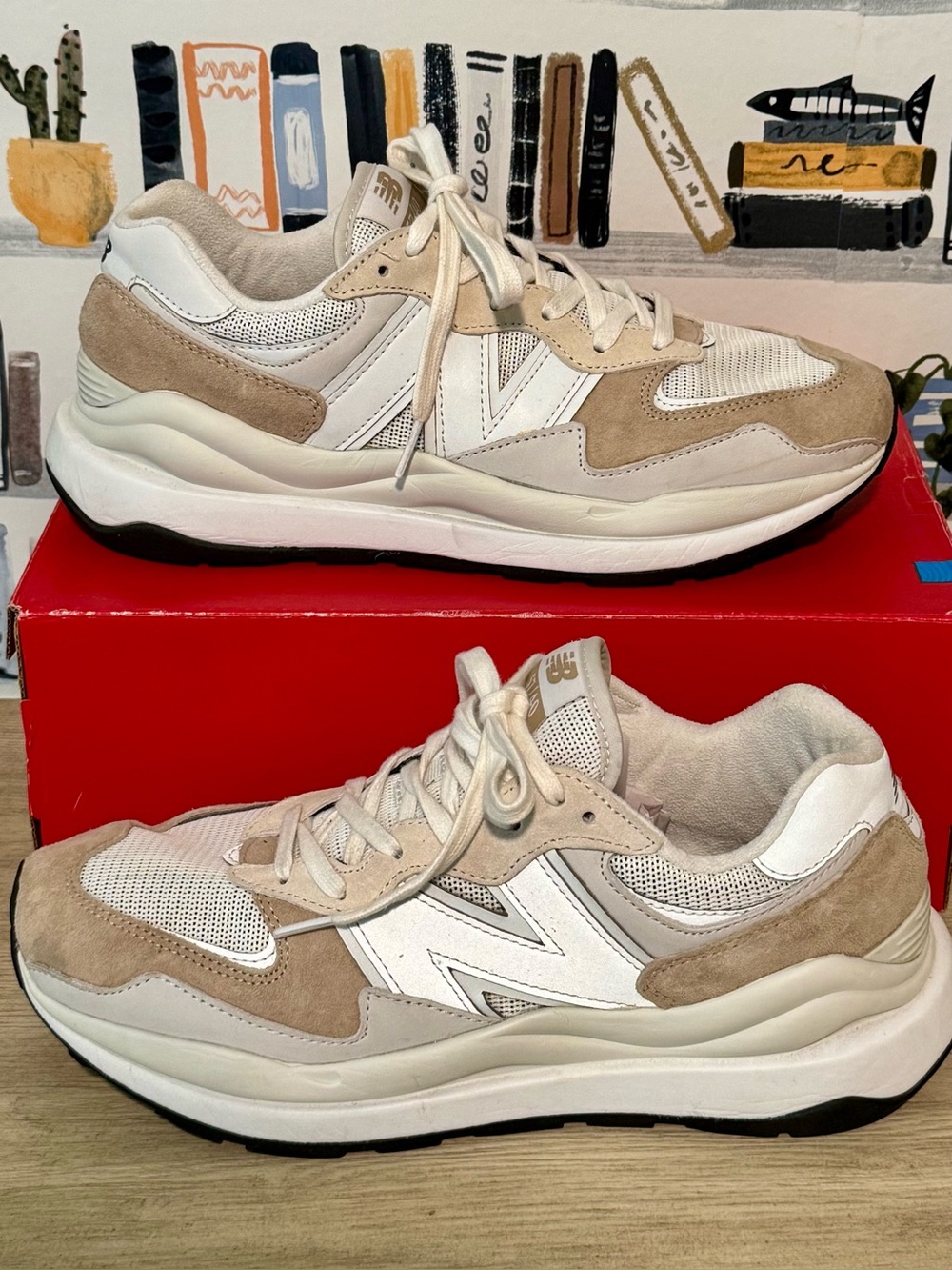 New Balance 57/40 Sneaker in Calm/SeaSalt Size 9